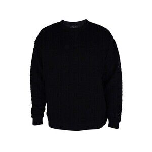 Balmain Quilted Black Cotton Balmain Sweater - NWT
